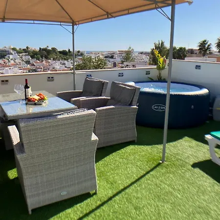 Apartment Beta - 2 Bedrooms, Private Rooftop Patio With Hot Tub, Bbq And View Ferragudo (Faro)