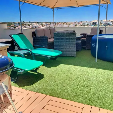 Beta - 2 Bedrooms, Private Rooftop Patio With Hot Tub, Bbq And View Ferragudo (Faro)